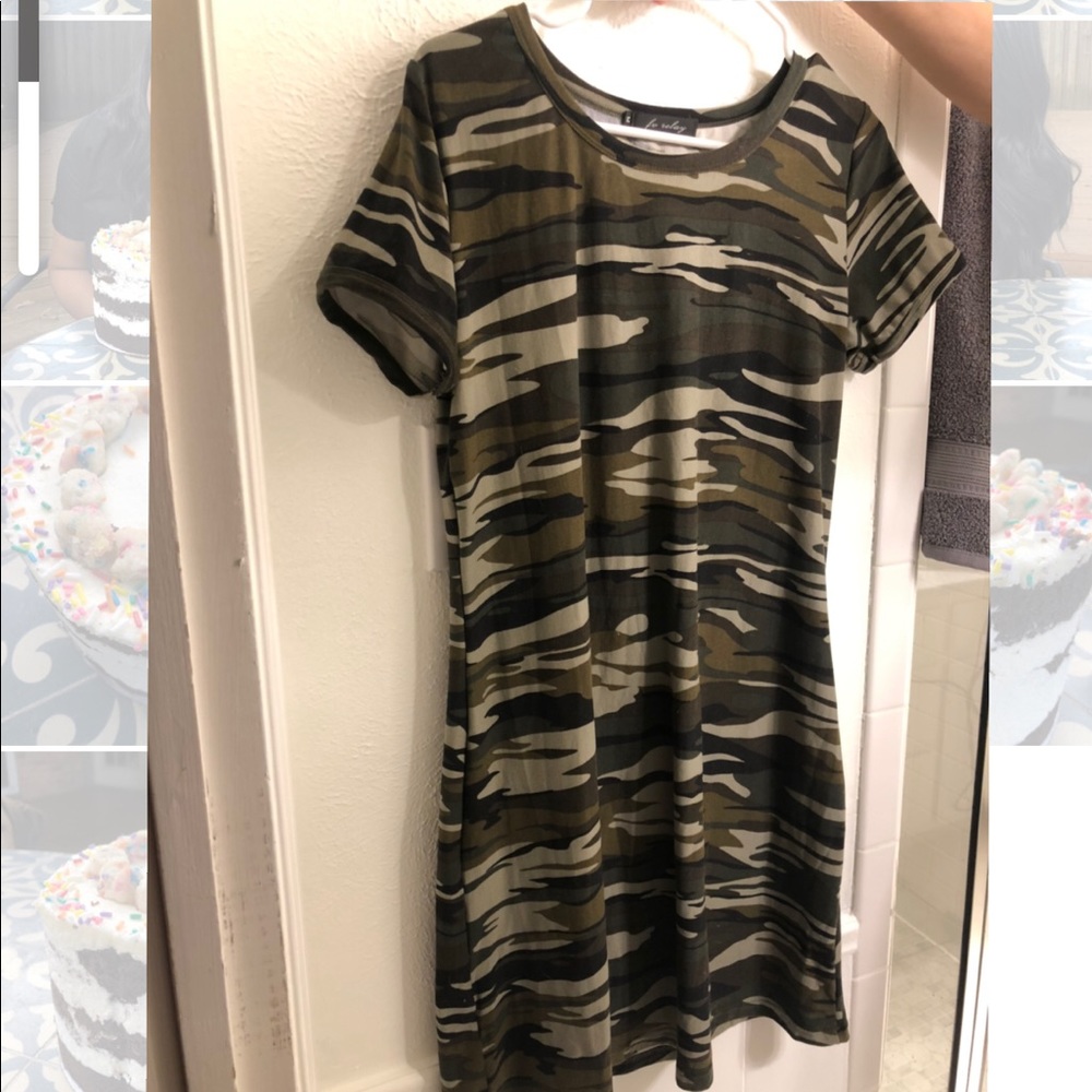 Camo Teeshirt Dress. Worn twice.